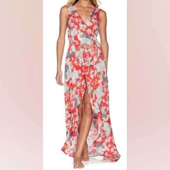 Maaji Floral Print Beach Wrap Dress - Picture 3 of 10